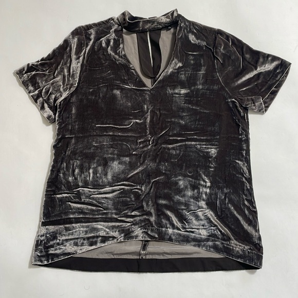 MADEWELL crushed velvet blouse - Picture 1 of 4